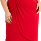 Vestido feminino com aba lateral vermelho tamanho 18W da Connected
