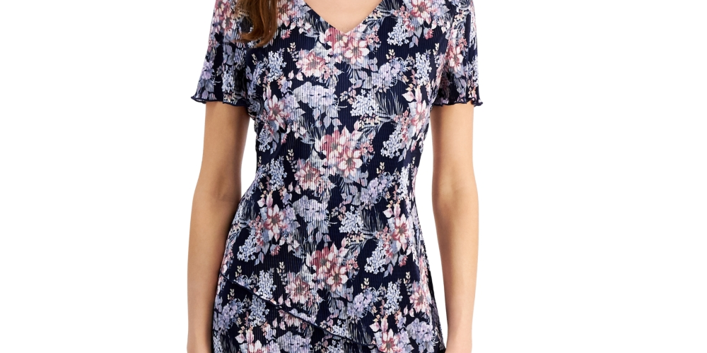 Vestido tubinho estampado plissado feminino Connected rosa tamanho 6