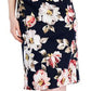 Vestido midi com estampa floral feminino Connected, azul, tamanho 10