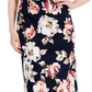 Vestido midi com estampa floral feminino Connected, azul, tamanho 10