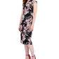 Vestido midi com estampa floral feminino Connected, rosa, tamanho 10