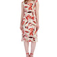 Vestido midi com estampa floral feminino Connected, marrom, tamanho 6