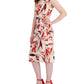 Vestido midi com estampa floral feminino Connected, marrom, tamanho 6