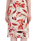 Vestido midi com estampa floral feminino Connected, marrom, tamanho 10