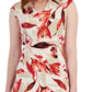 Vestido midi com estampa floral feminino Connected, marrom, tamanho 10