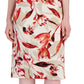 Vestido midi com estampa floral feminino Connected, marrom, tamanho 10