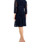 Vestido feminino Soutache azul tamanho 8 da Connected