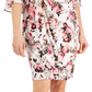 Vestido tubinho feminino Connected com manga 3/4 rosa tamanho 14 Petite