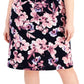 Vestido midi popover com estampa floral feminino conectado, rosa, tamanho 24W