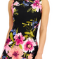 Vestido tubinho floral feminino conectado rosa tamanho 4 pequeno