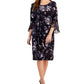 Vestido feminino com aba lateral estampada, roxo, tamanho 4, pequeno