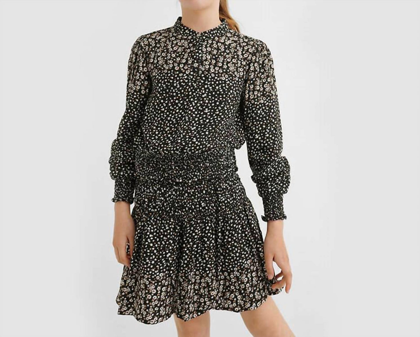 Mayoral - Floral Print Blouse And Skirt Set