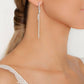 Avenue Chic - Women's Infinity Long Bar Earrings