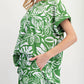 Easel - Tropical Popcorn Knit Top - Plus