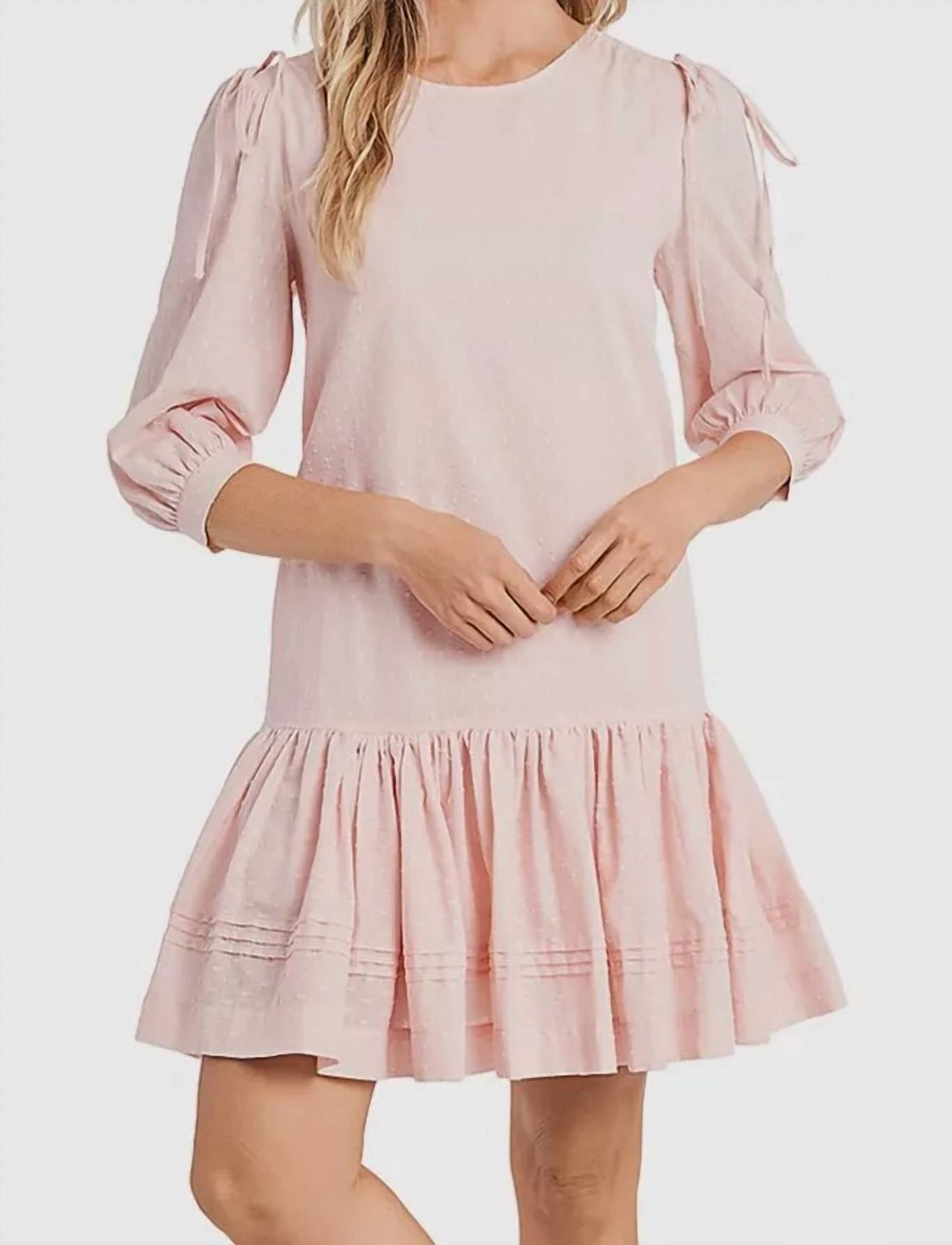 Cece - Clip Dot Ruffled Dress