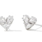 Kendra Scott - Katy Silver Heart Stud Earrings