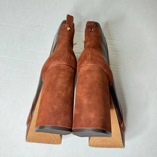 Vince Camuto - Women's Gripaula Leather Heeled Platform Ankle Boot