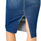 Judy Blue - High Waist Back Slit Midi Denim Skirt