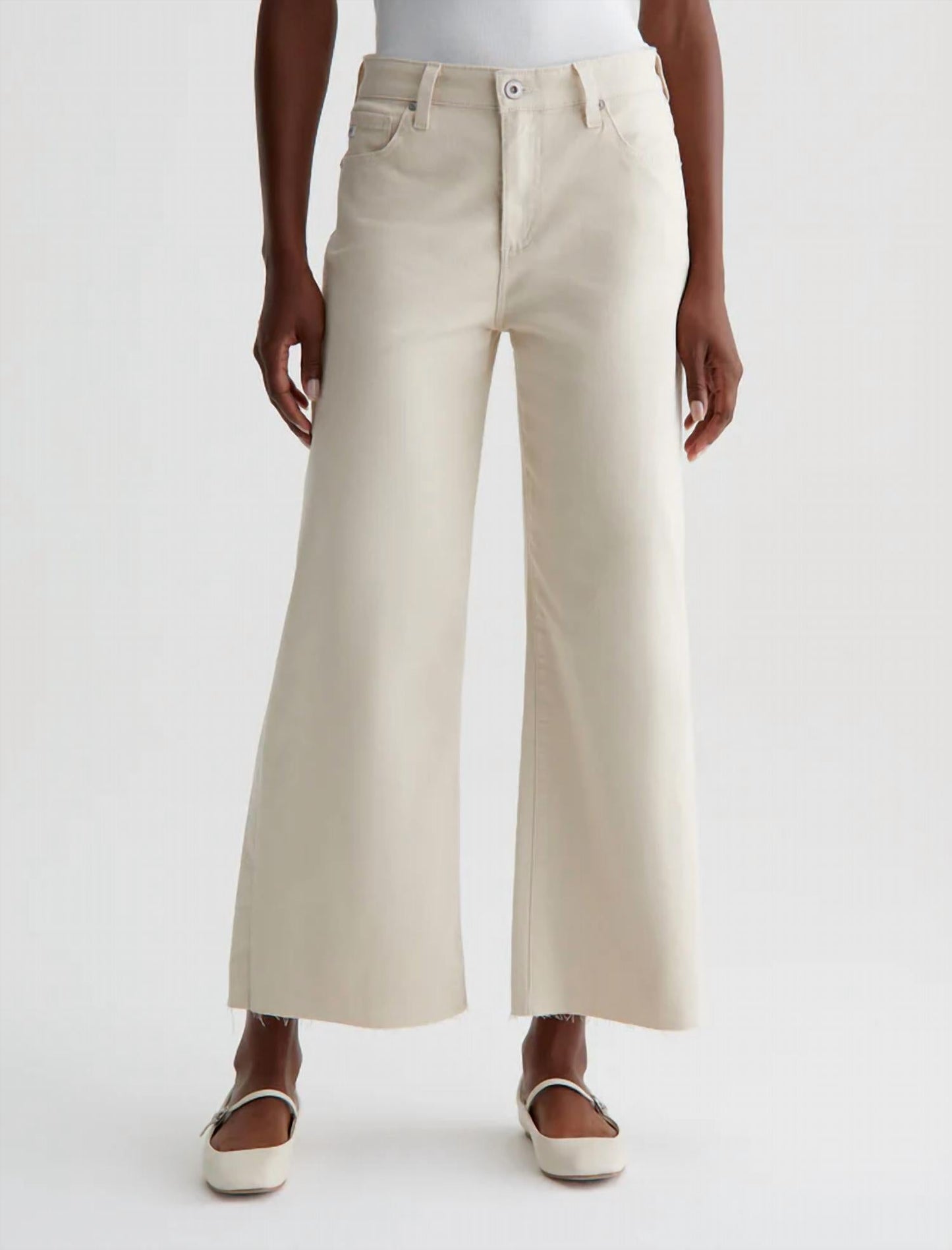 Ag Jeans - Saige High-rise Wide Leg Crop Jean