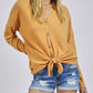 Bibi - Thermal Knit Tie Top