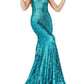 Jovani - Sequin One Shoulder
