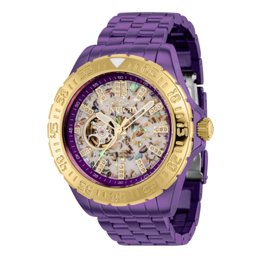 Relógio Invicta Pro Diver 36 mm automático com pulseira em mosaico e 8DC
