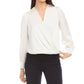 Karen Kane - Drape Front Satin Top