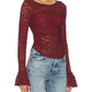 Free People - Lace Layering Long Sleeve Blouse