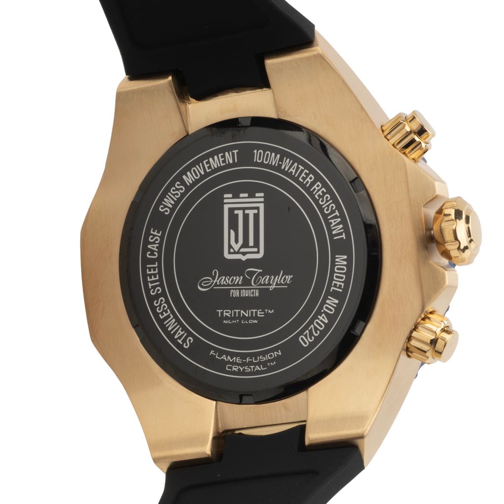 Relógio Invicta Jason Taylor com pulseira cronógrafo de quartzo suíço de 60 mm