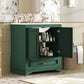 Bathroom Vanity With Sink, Cabinet & 2 Soft Closing Doors & Adjustable Shelf