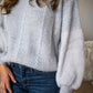 Aakaa - 3/4 Balloon Sleeve Sweater