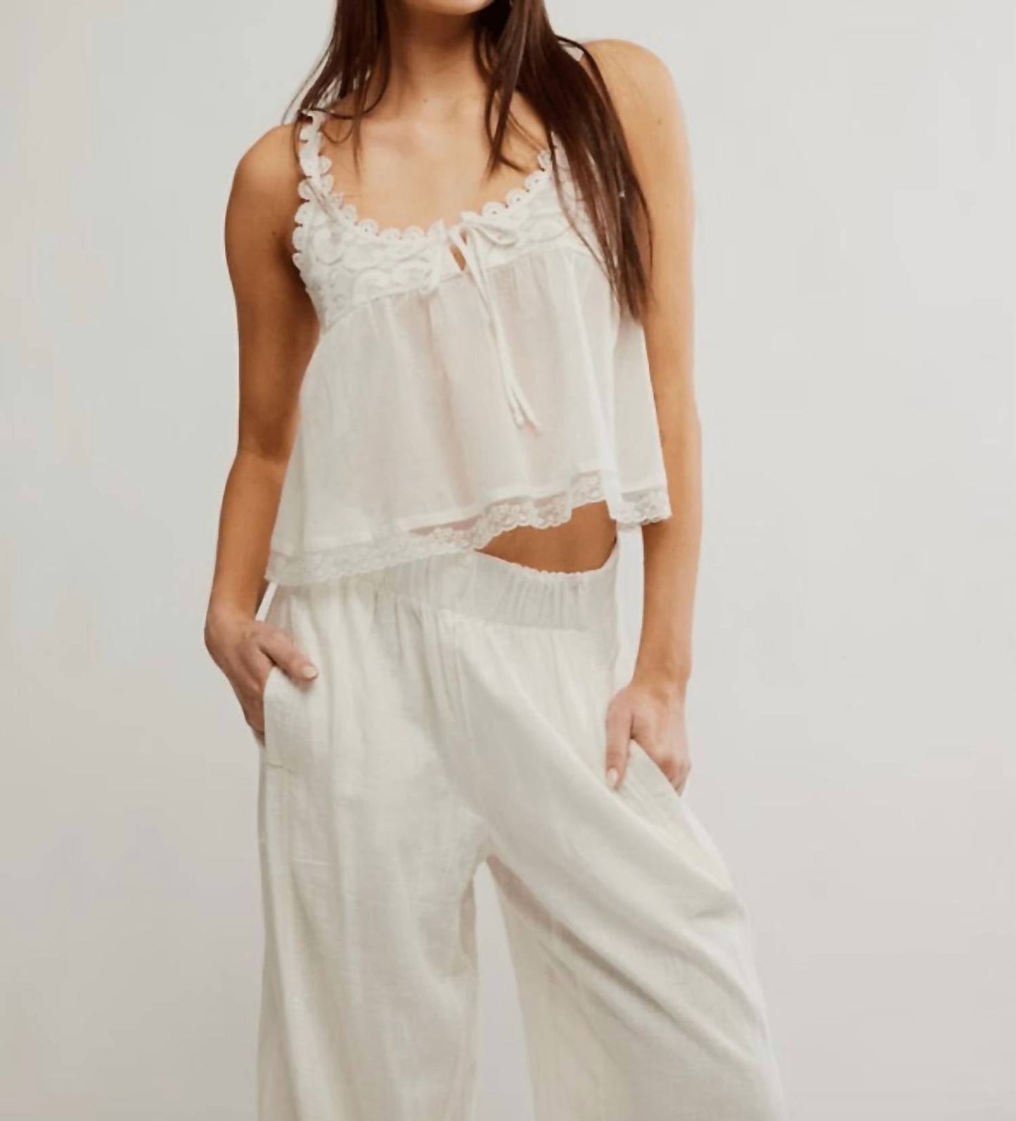 Free People - Stevie Lace Tank Top