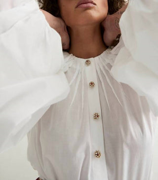 Laurence Bras - Top Victory com mangas bufantes longas