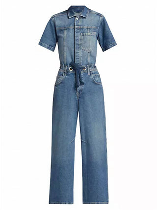 Free People - Macacão Edison de perna larga