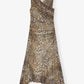 Ganni - Long Ruched Crossover Dress