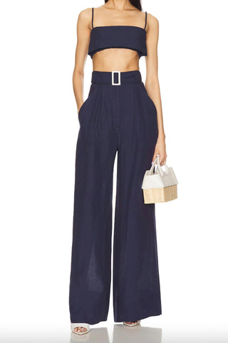 Matthew Bruch - Wide Leg Pleated Pants