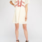 Entro - Lace & Embroidered Mini Dress