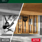 Utensil Drawer Organizer, Natural (5 Slots)