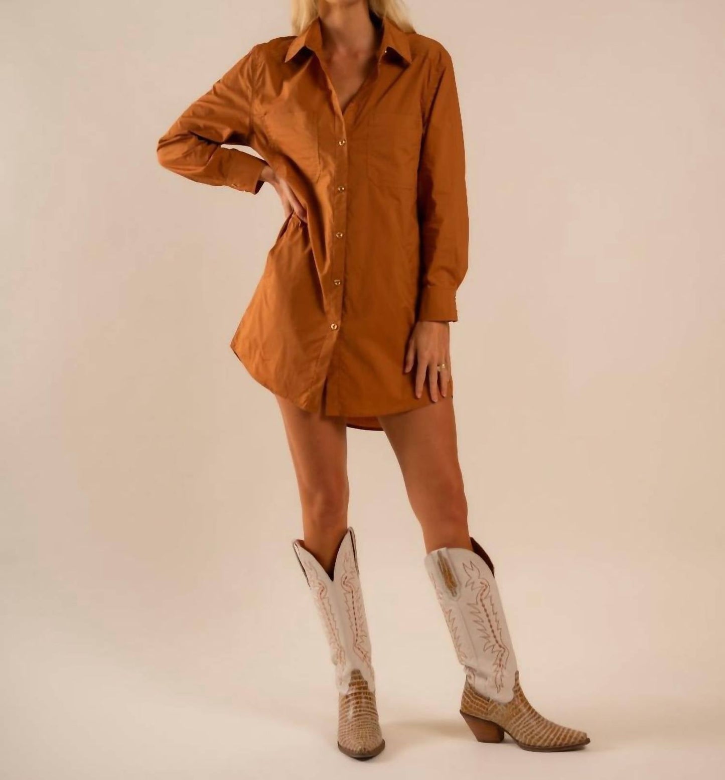 Care Tucker - Minivestido básico Preslie Popeline