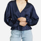 Frame - Cinched V-Neck Blouse