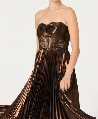 Astr - Ascella Pleated Midi Dress