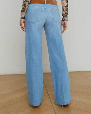 L'Agence - Jeans Joanne de cintura baixa e perna larga