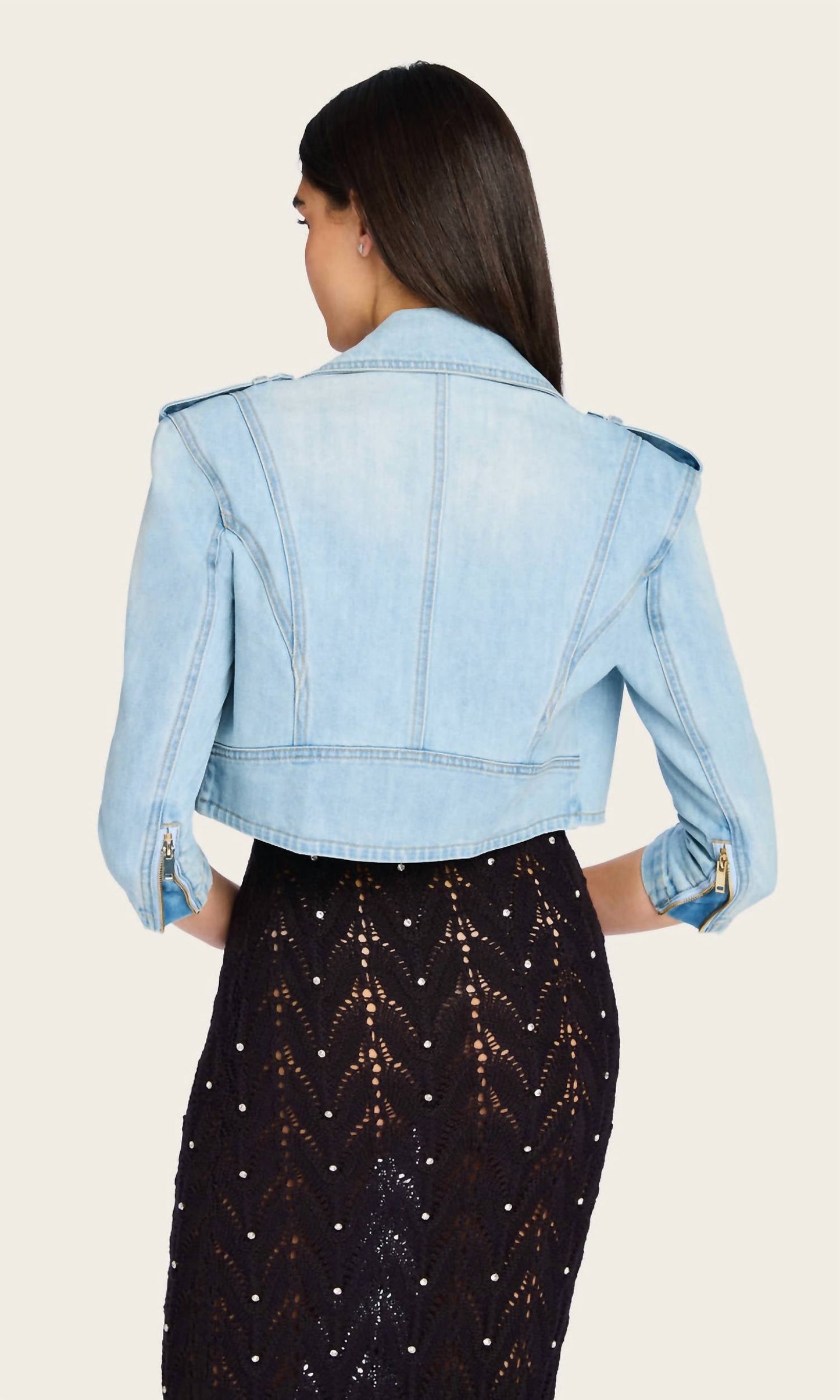 Generation Love - Crawford Denim Moto Jacket