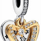Pandora - Women's Shooting Hearts Dangle Charm