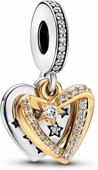 Pandora - Women's Shooting Hearts Dangle Charm