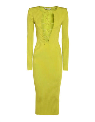Philosophy Di Lorenzo Serafini - Vestido Midi em Malha Costela