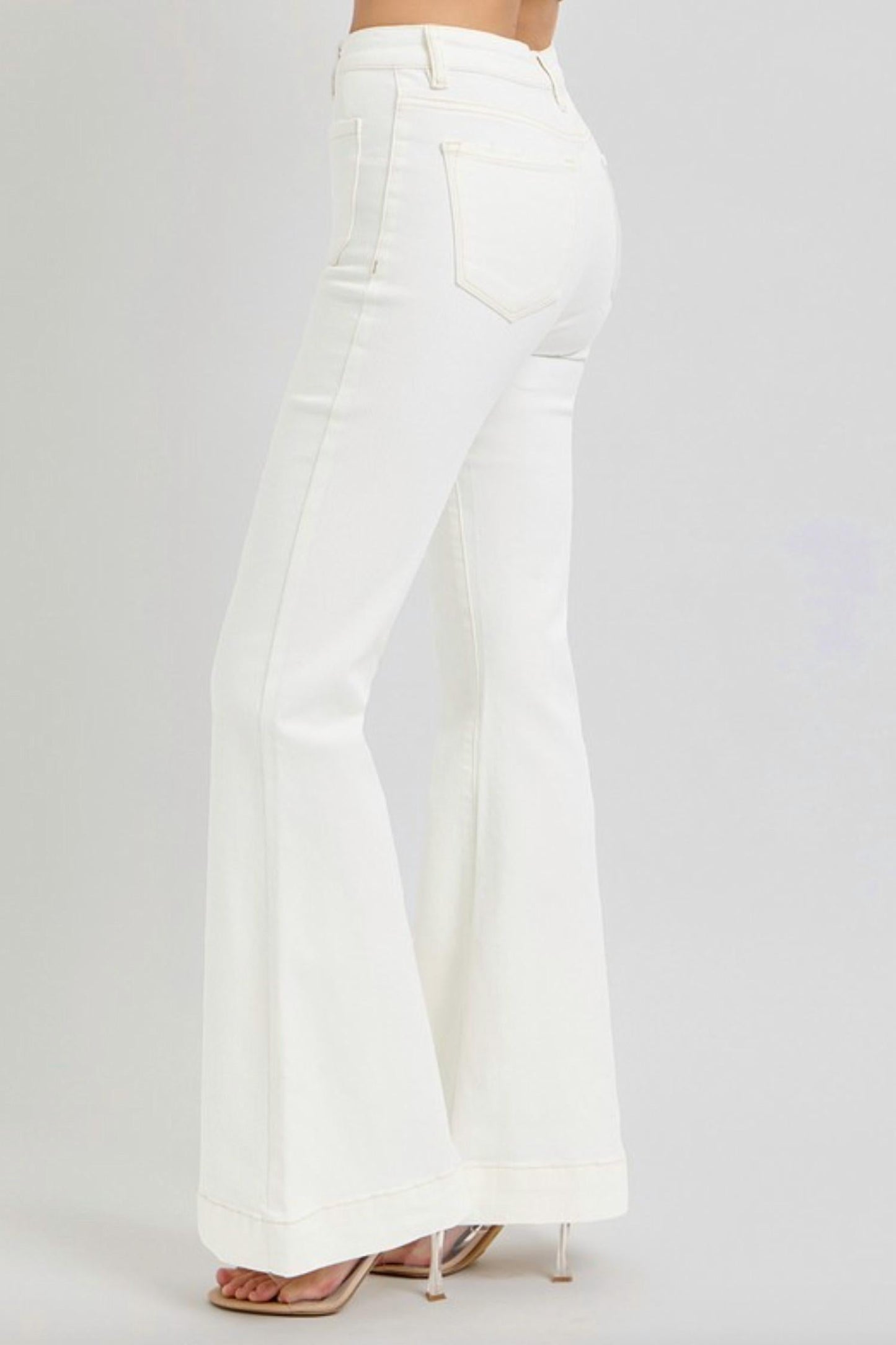 Risen - Patch Pocket Flare Jeans