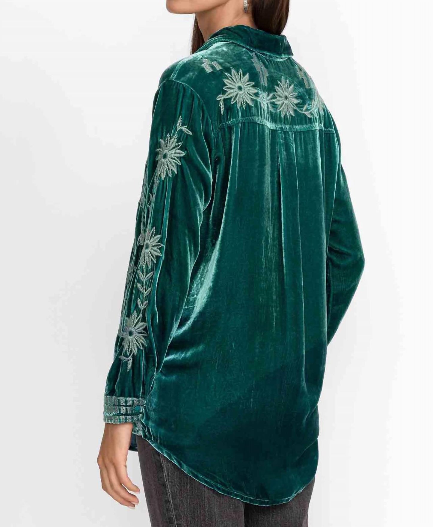 Johnny Was - Georgina Velvet Oversized Shirt