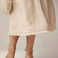 J.Crew - Fringe-trim Dress In Glossy Twill