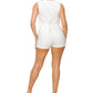 A.C.G. Los Angeles - Dressy Pleated Highwaist Shorts & 2 Button Up Vest Set